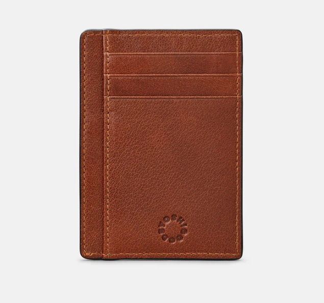 Yoshi Card Holder with ID Window - Brown (Y1212 17 8) - Lucks of Louth