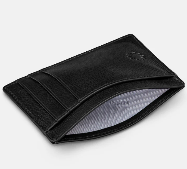 Yoshi Card Holder with ID Window - Black (Y1212 17 1) - Lucks of Louth