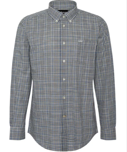 BARBOUR DURAND SHORT SLEEVE SHIRT - OLIVE - Lucks of Louth