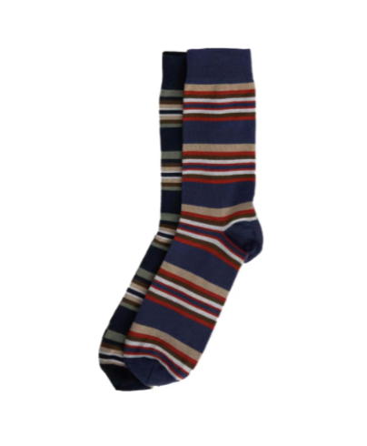 Barbour Mens Summer Stripe Sock Set,Multi