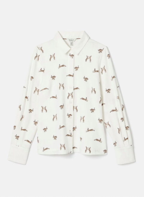 Joules Eleanor Blouse - Cream Hare