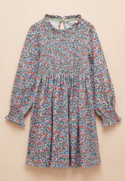 Joules Gracie Printed Jersey Dress - Multi Floral - Lucks of Louth