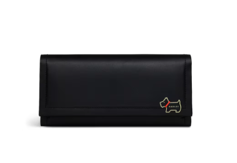 Radley Heritage Lane Large Flap Over Matinee Purse - Black - Lucks of Louth