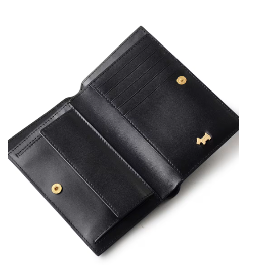 Radley Heritage Lane Medium Bifold Purse - Black - Lucks of Louth