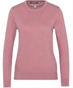 Barbour Thislewood Jumper - Tea Rose - Lucks of Louth