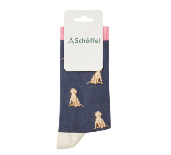 Schoffel Ladies Single Pack Socks - Navy Labrador - Lucks of Louth