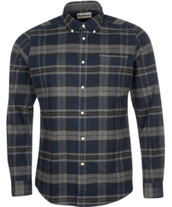 Barbour Mens Betsom Checked Shirt - Grey Marl - Lucks of Louth