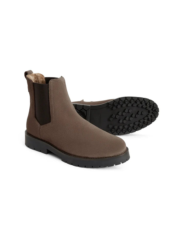 Fairfax & Favor Boudica Sheepskin Ankle Boots - Fog Suede - Lucks of Louth