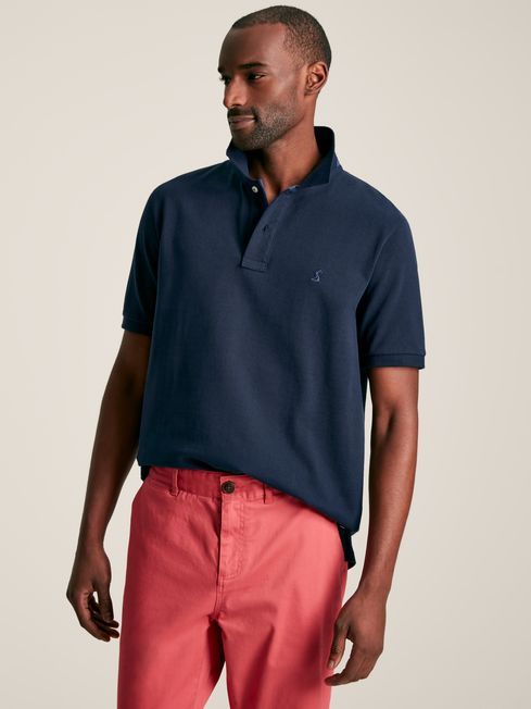 Joules Woody Cotton Polo Shirt - Navy - Lucks of Louth
