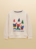 Joules Kids' Hudson Gnome Applique Sweatshirt - Oat - Lucks of Louth