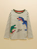 Boys' Finlay Green Dino Long Sleeve Applique Graphic T-Shirt
