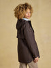 Joules Portwell Waterproof Raincoat with Hood - Chocolate Brown - Lucks of Louth