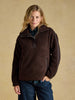 Joules Ladies Tilly Quarter Zip - Chocolate Fleece - Lucks of Louth