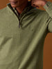 Joules Hillside Quarter Zip Knitted Jumper - Khaki Green - Lucks of Louth