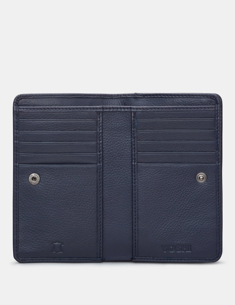 Yoshi Magic Of Winter Small Zip Around Purse - Navy - Lucks of Louth