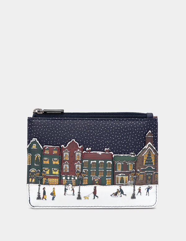 Yoshi Magic Of Winter Small Zip Top Purse - Navy - Lucks of Louth