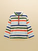 Joules Woozle Stripe Fleece, Cream Multi