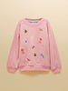 Joules Girls Avery Sweatshirt - Pink Icons