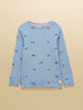 Joules Girls Odelia Dog Top,Blue
