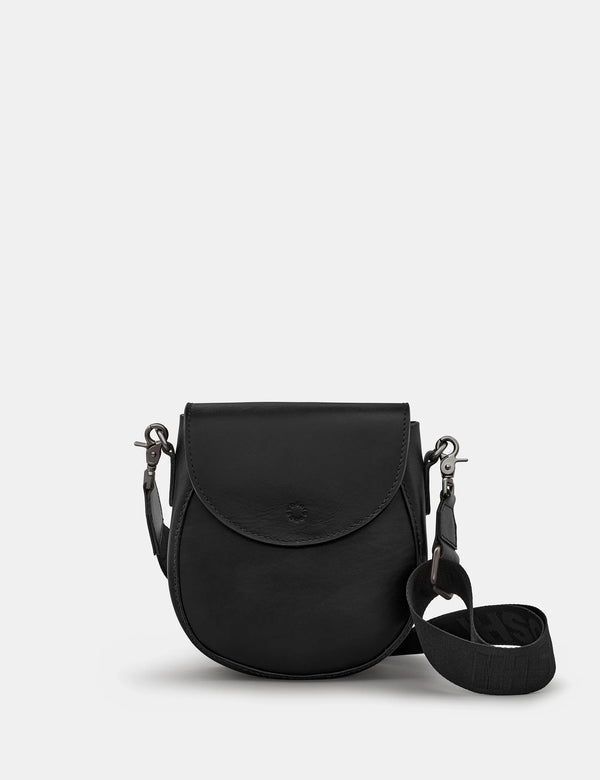 Yoshi Chawton Cross Body Satchel Bag - Black - Lucks of Louth