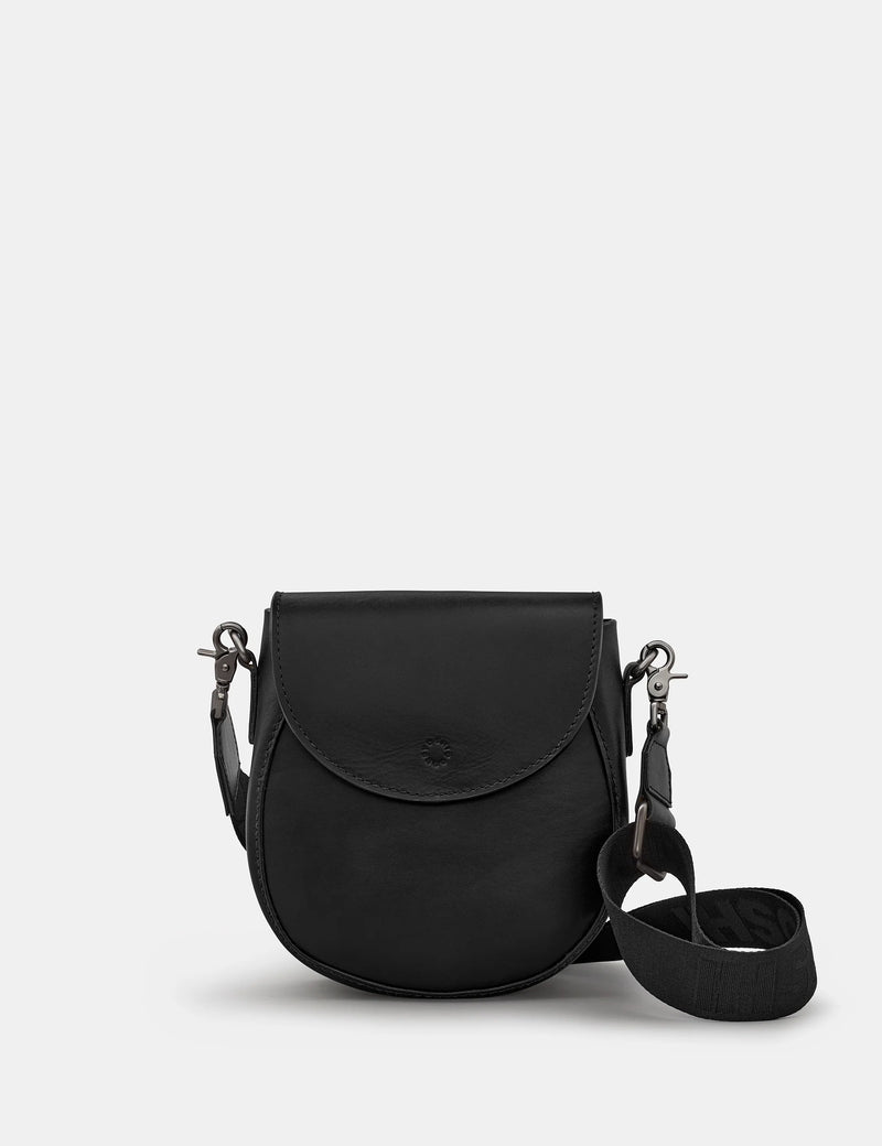 Yoshi Chawton Cross Body Satchel Bag - Black - Lucks of Louth