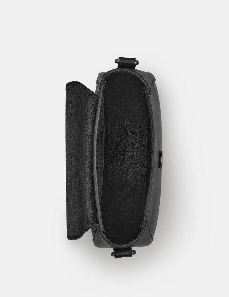 Yoshi Chawton Cross Body Satchel Bag - Black - Lucks of Louth