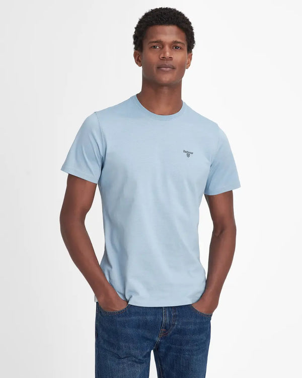 Barbour Essential Sports Tee - Cool Blue - Lucks of Louth