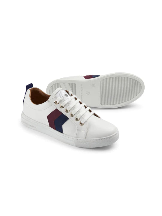 Fairfax & Favor Womens Suede Alexandra Trainer - Plum/Ink STOCKIST EXCLUSIVE - Lucks of Louth
