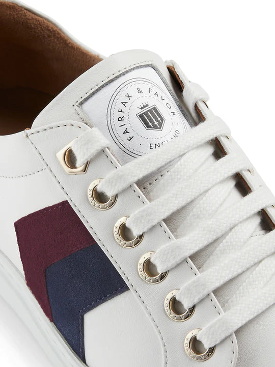 Fairfax & Favor Womens Suede Alexandra Trainer - Plum/Ink STOCKIST EXCLUSIVE - Lucks of Louth