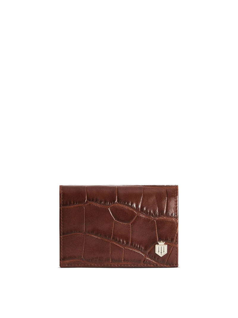 Fairfax & favor Ashwell Purse - Conker Croc Leather - Lucks of Louth