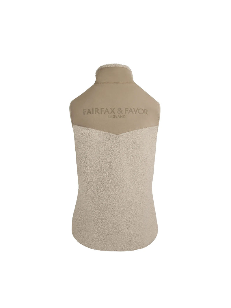 Fairfax & Favor Agnes Fleece Gilet - Ecru - Lucks of Louth