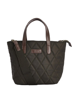 Barbour Mini Quilted Tote Bag - Olive - Lucks of Louth