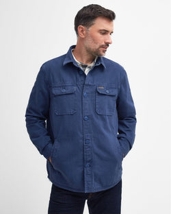 Barbour Swindale Overshirt - Mid Blue - Lucks of Louth