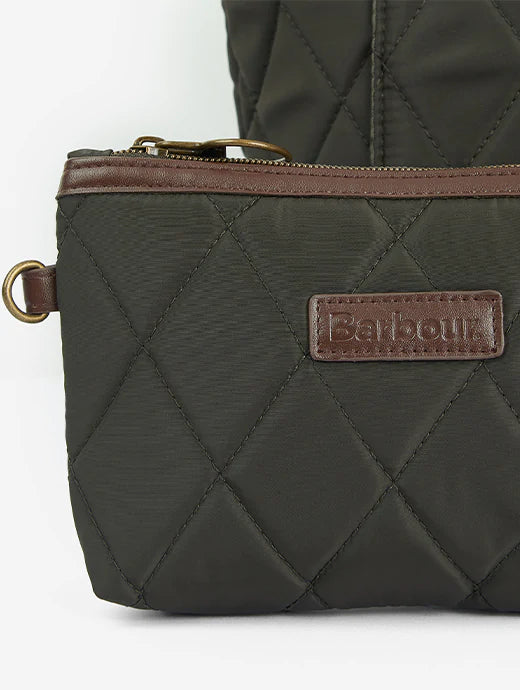 Barbour Quilted Tote Bag - Olive - Lucks of Louth