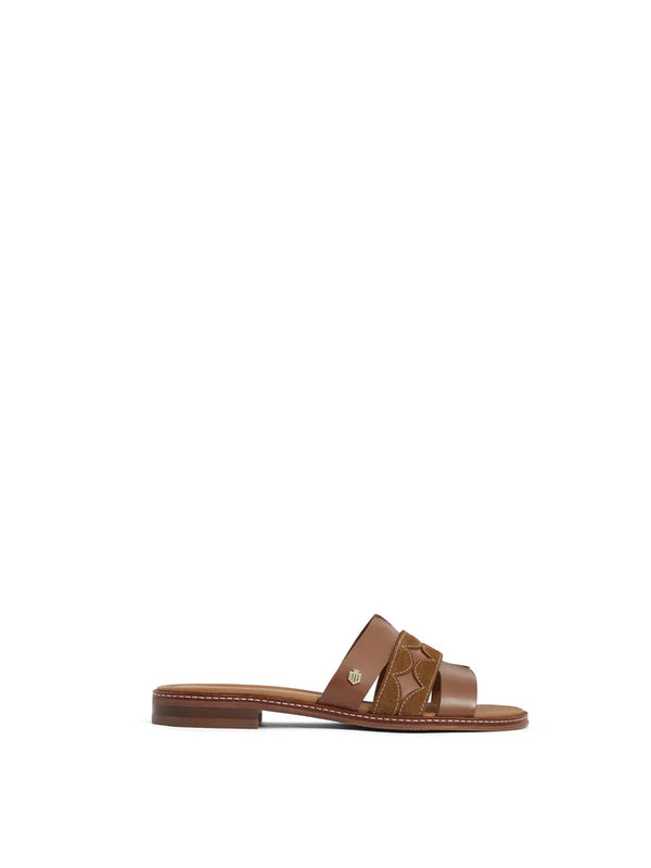Fairfax & Favor Ohio Mule Sandal - Tan Suede - Lucks of Louth