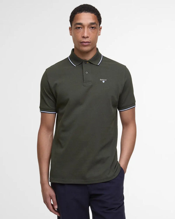 Barbour Fielding Polo Shirt - Olive - Lucks of Louth