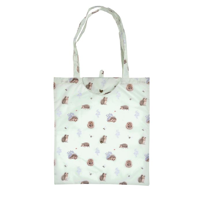 Wrendale Garden Foldable Shopping Bag - Hedgehog Awakening - Lucks of Louth
