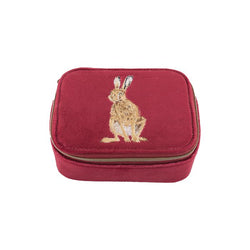 Wrendale Hare Embroidered Accessory Case - Lucks of Louth