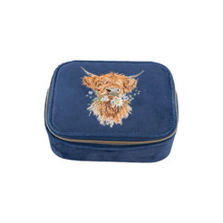 Wrendale Highland Cow Embroidered Accessory Case - Lucks of Louth
