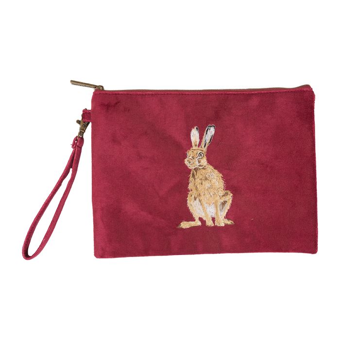 Wrendale Hare Embroidered Pouch - Lucks of Louth