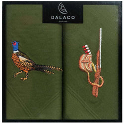 Dalaco Pheasant and Gun Handkerchiefs - Box Set - Lucks of Louth