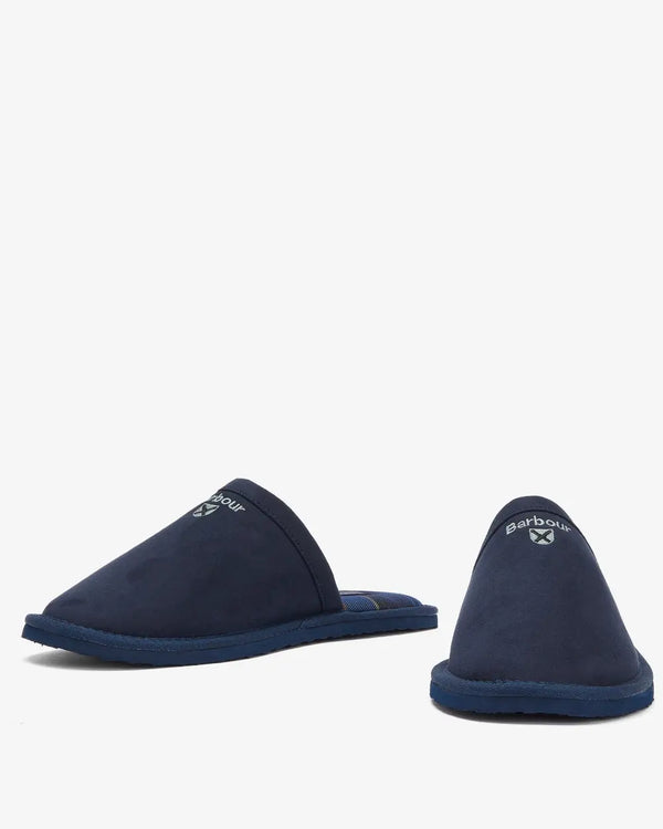 Barbour Everitt Mule Slipper - Navy - Lucks of Louth