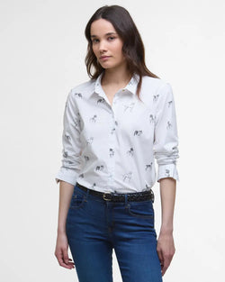 Barbour Brambles Tailored Shirt - Dog Print - Lucks of Louth