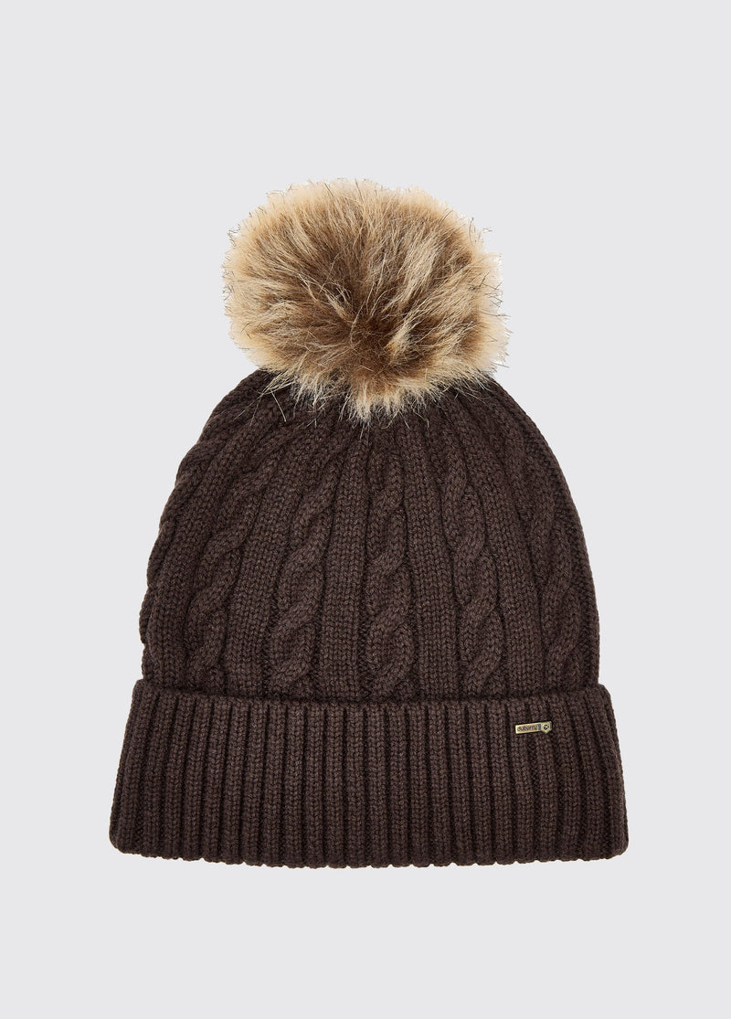 Dubarry Forester Knitted Bobble Hat - Elk - Lucks of Louth