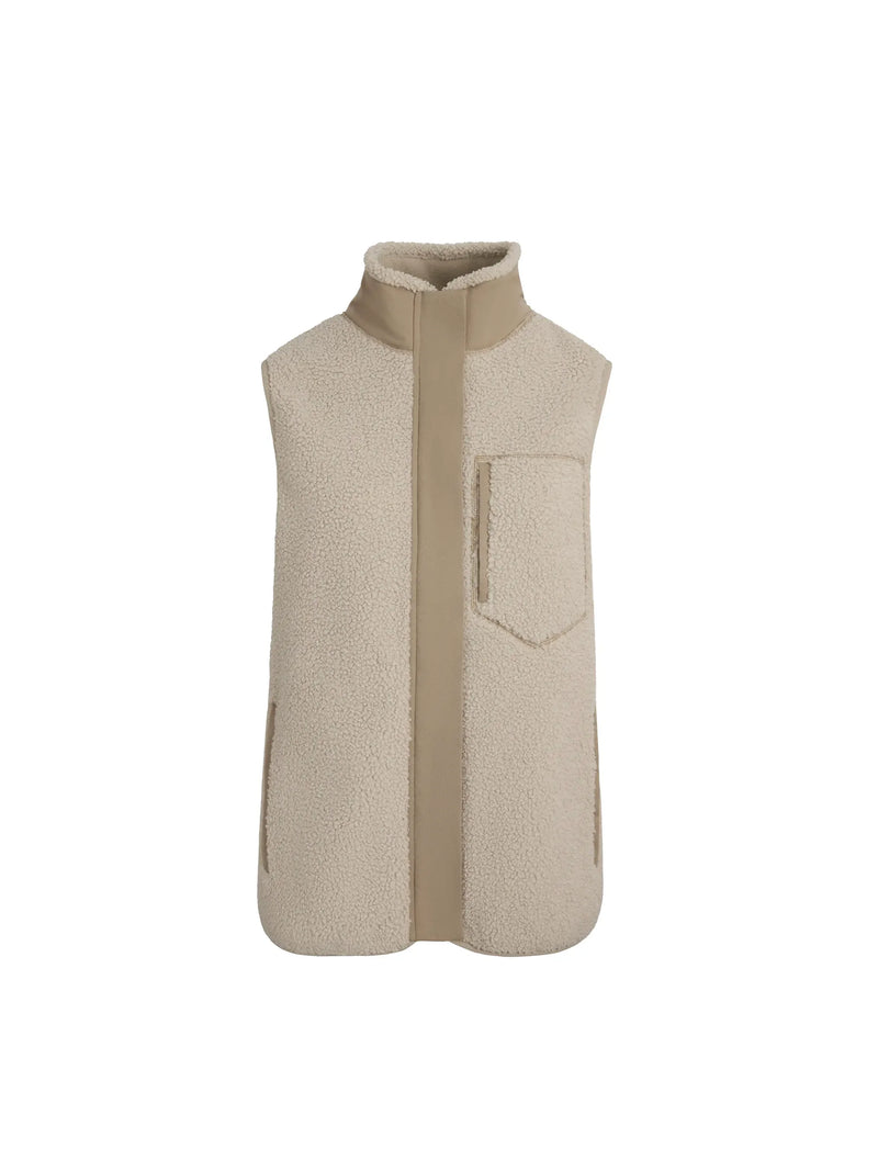 Fairfax & Favor Agnes Fleece Gilet - Ecru - Lucks of Louth