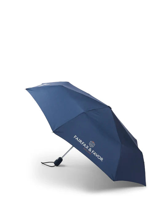 Fairfax & Favor Signature Compact Umbrella,Navy - Lucks of Louth