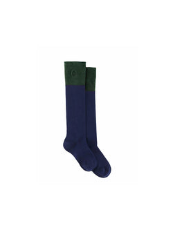 Fairfax & Favor Knee High Socks - Forest/Navy - Lucks of Louth