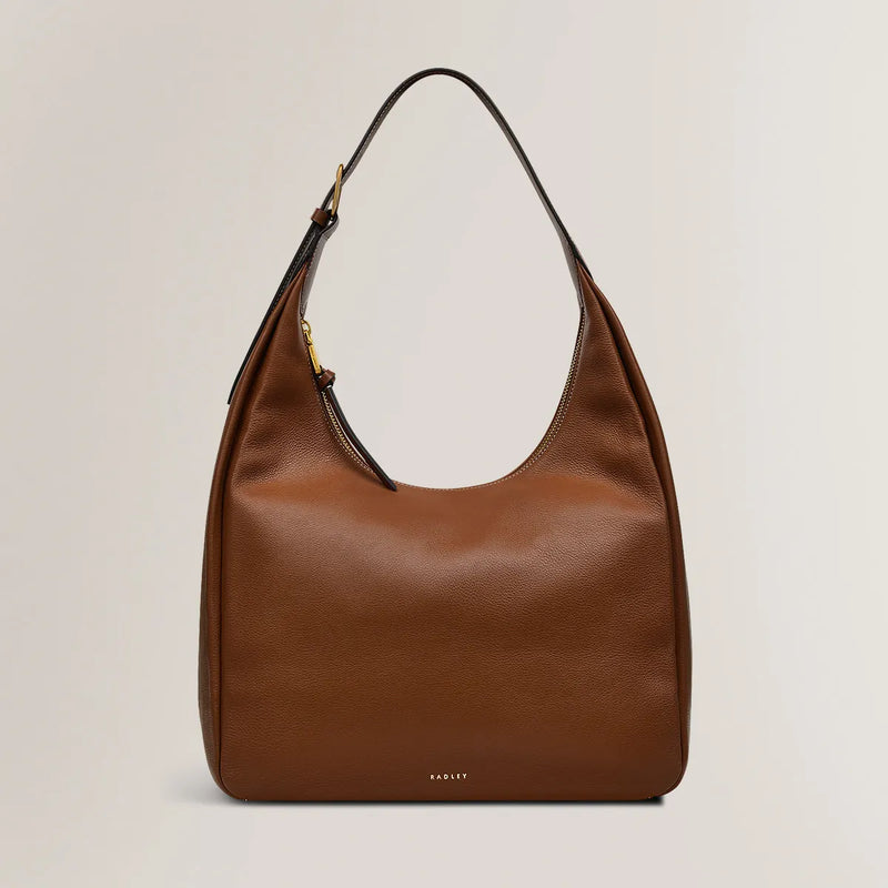 Radley Earl Sreet Zip Top Shoulder Bag,Saddle Brown Lucks of Louth