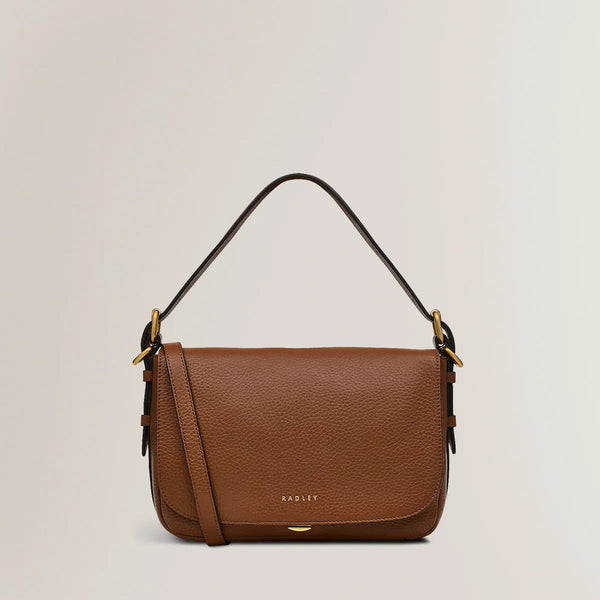 Radley Graffton Street,Flapover Bag,Saddle Brown - Lucks of Louth