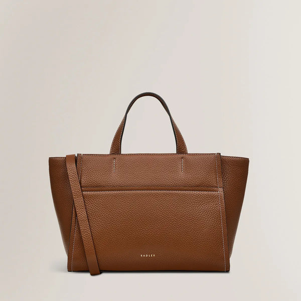 Radley Oak Street Zip Top Handbag,Saddle Brown - Lucks of Louth